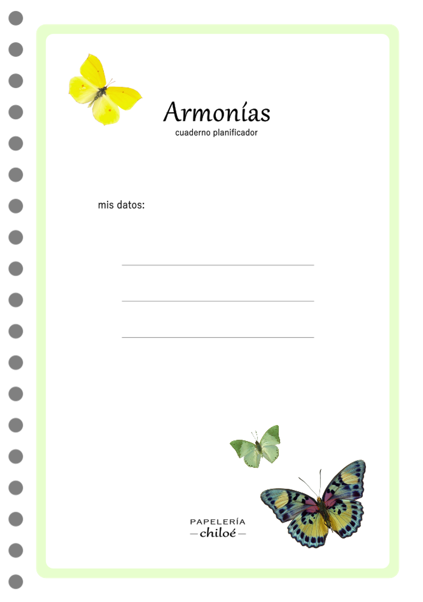 Cuaderno planificador Armonías B5 3