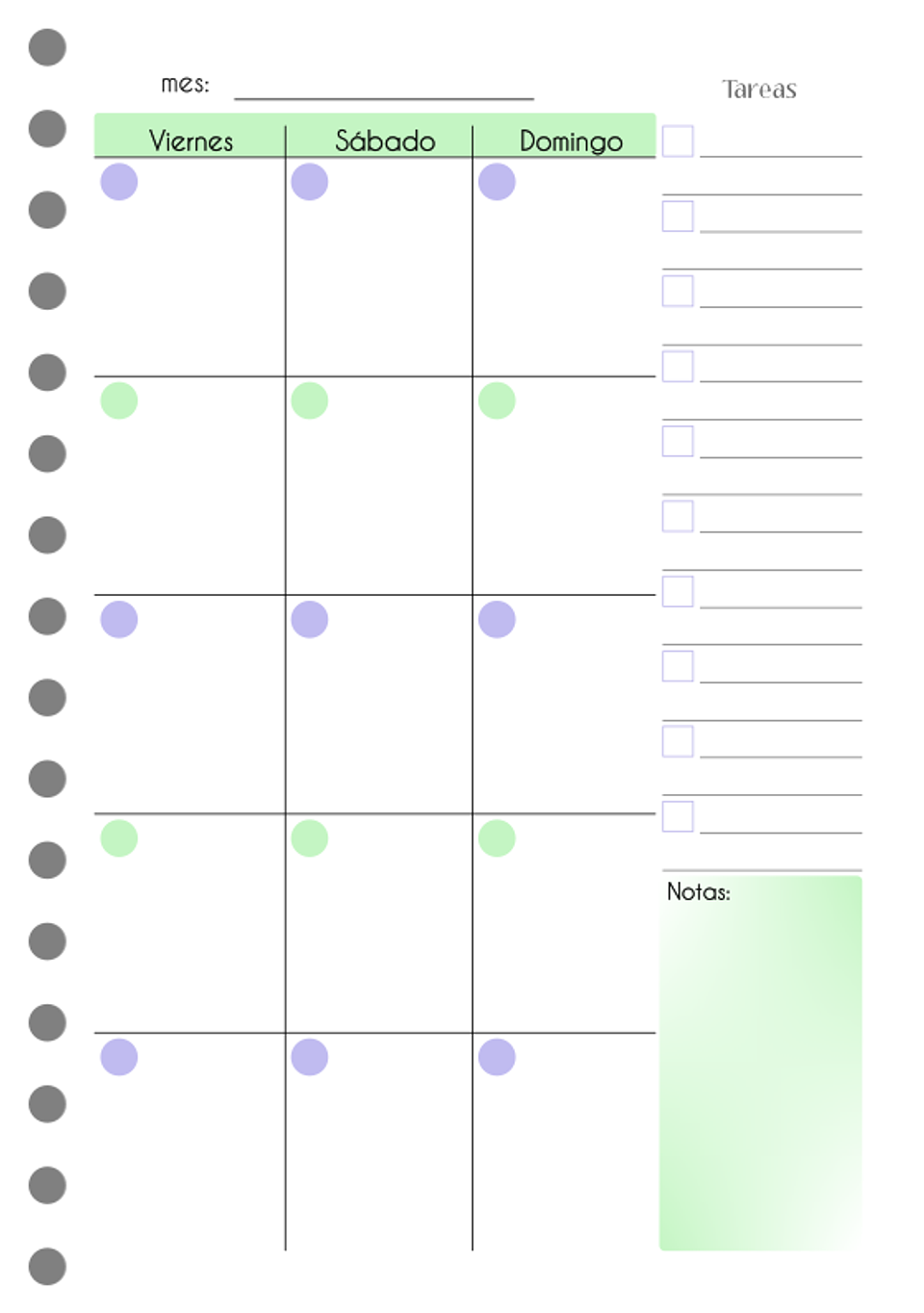 Cuaderno planificador Paisajes A5 9