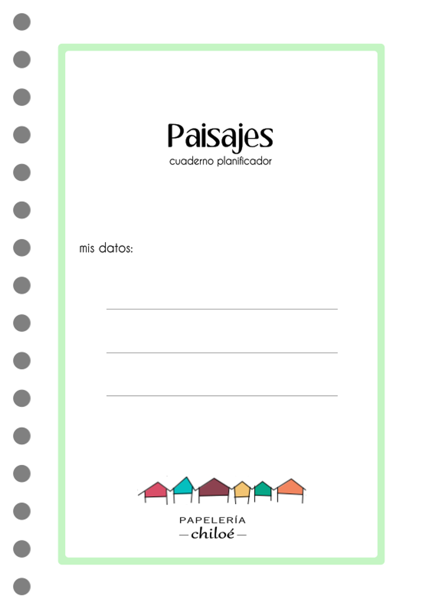 Cuaderno planificador Paisajes A5 4