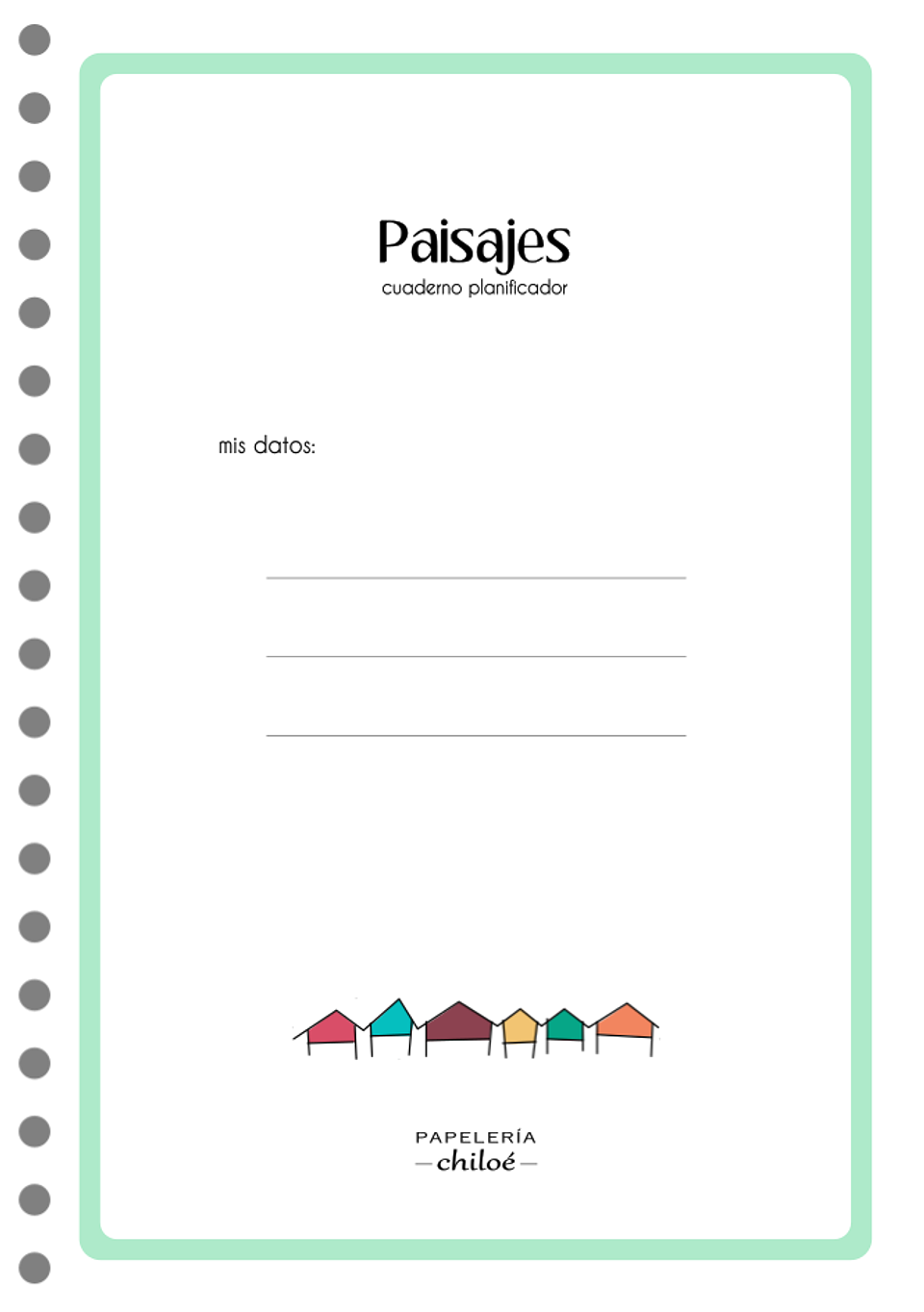 Cuaderno planificador Paisajes B5 4