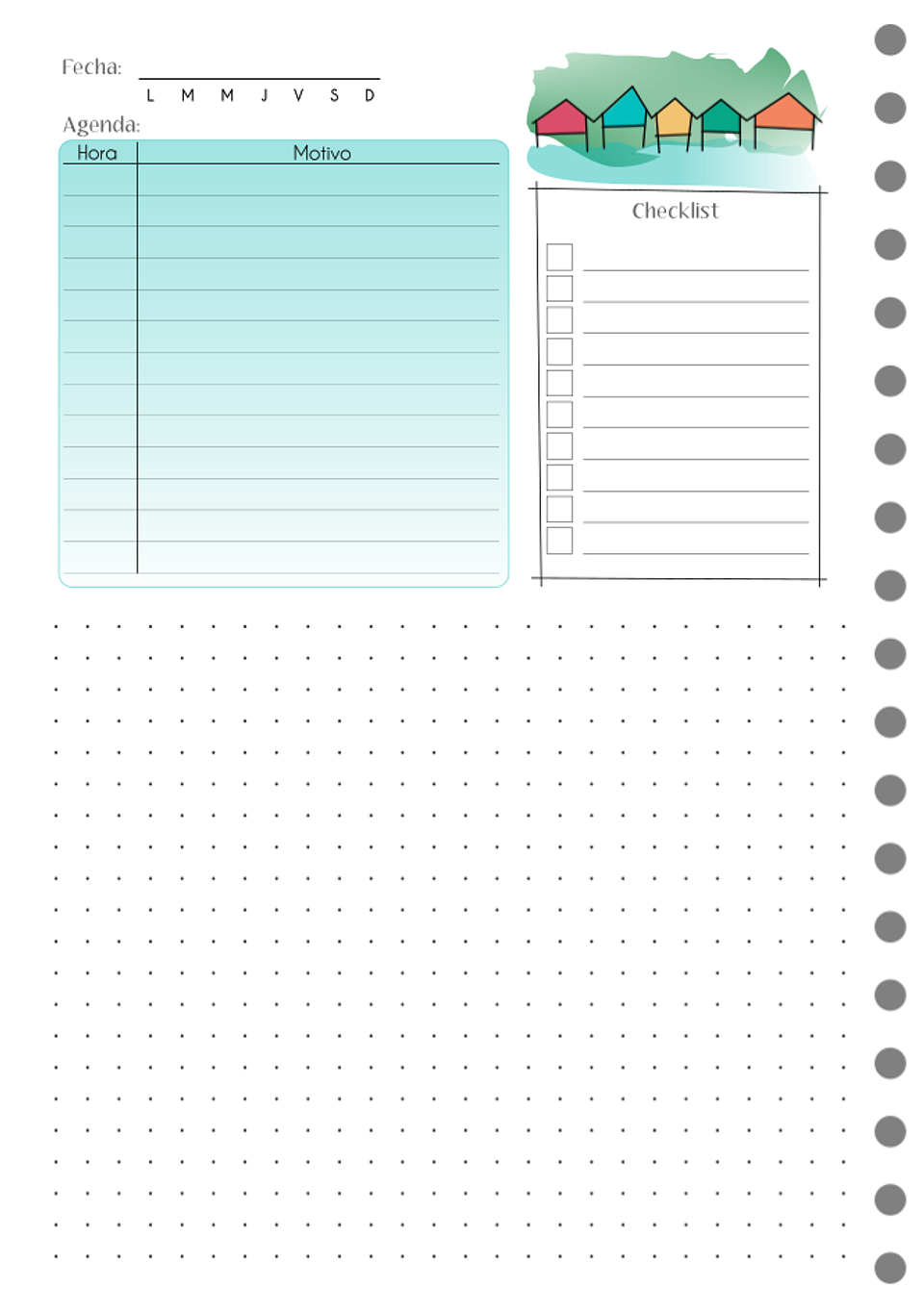 Cuaderno planificador Paisajes B5 10
