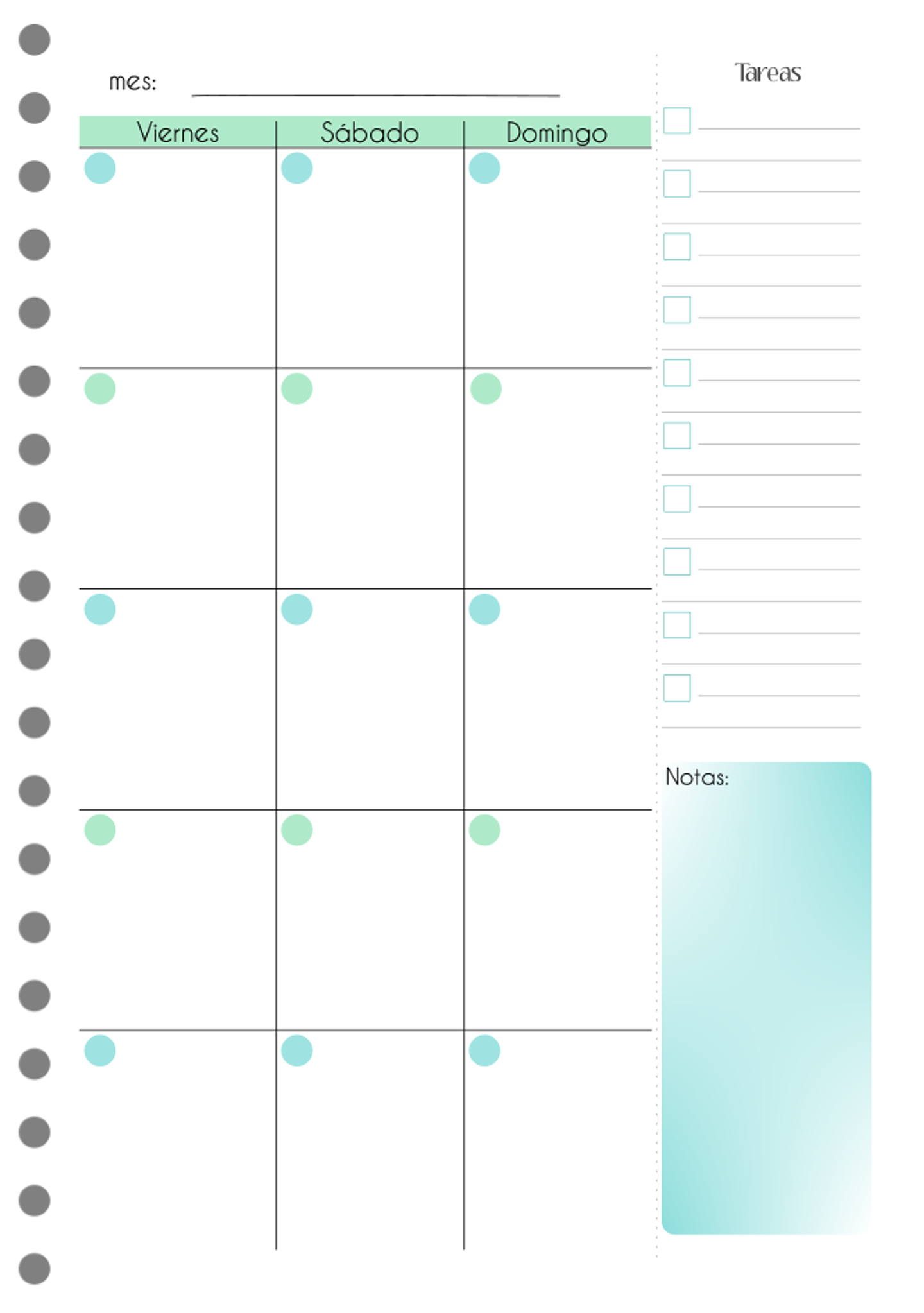 Cuaderno planificador Paisajes B5 9