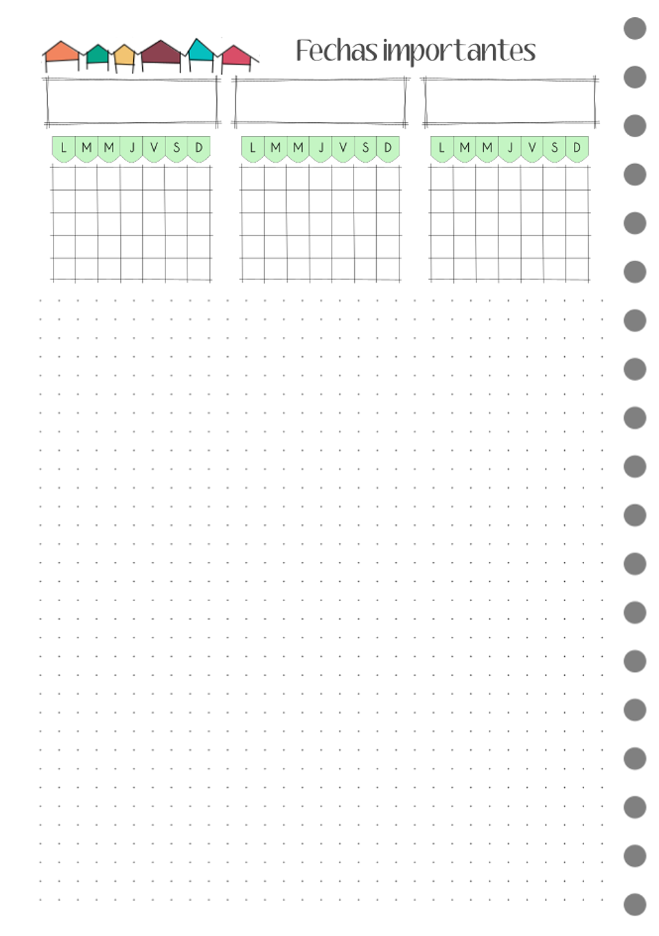 Cuaderno planificador Paisajes B5 6