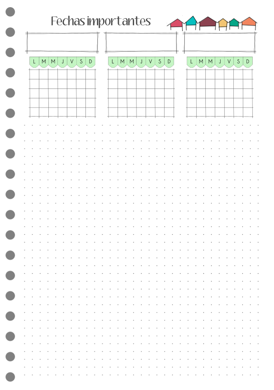 Cuaderno planificador Paisajes B5 7