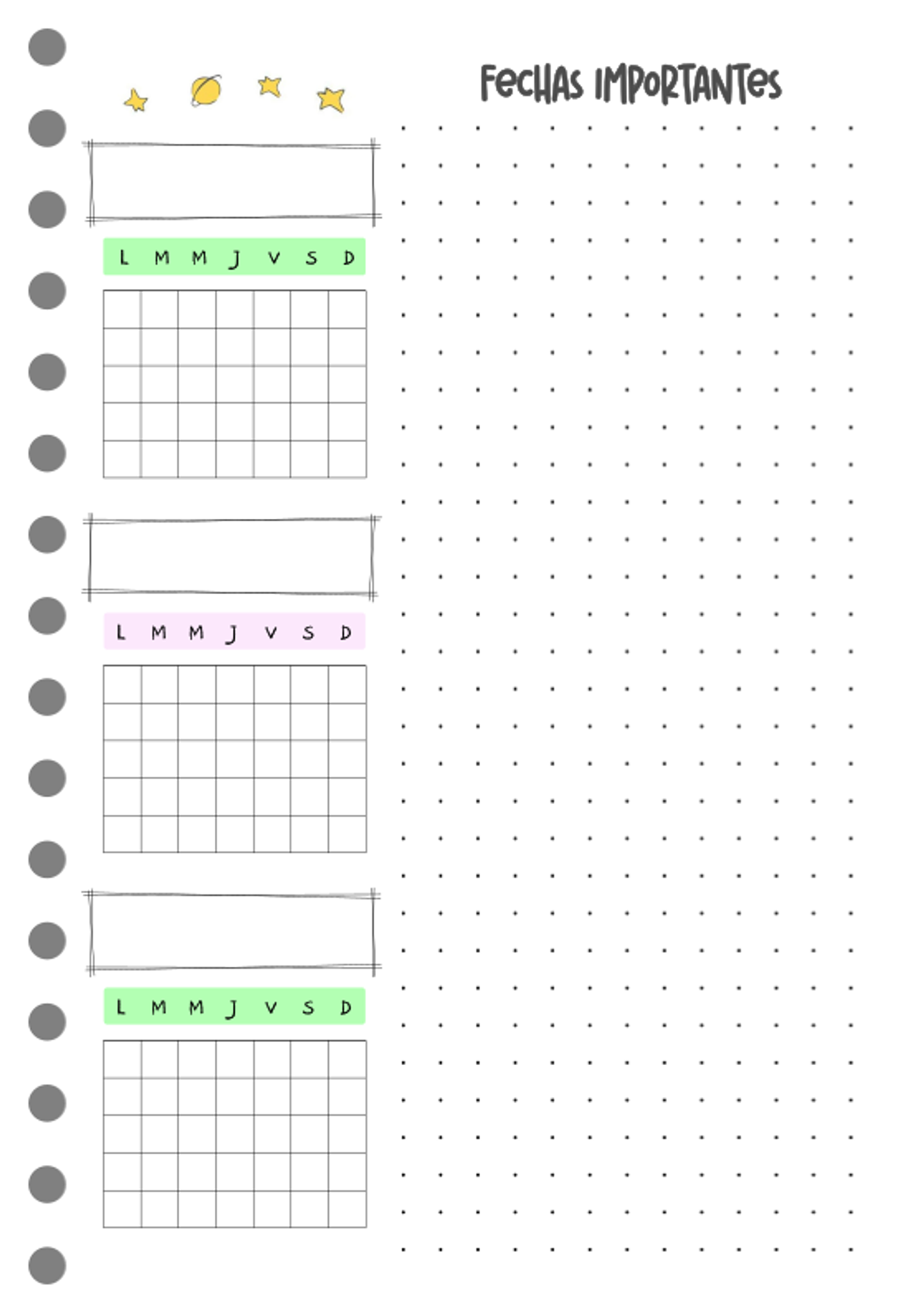 Cuaderno planificador Pop! A5 6