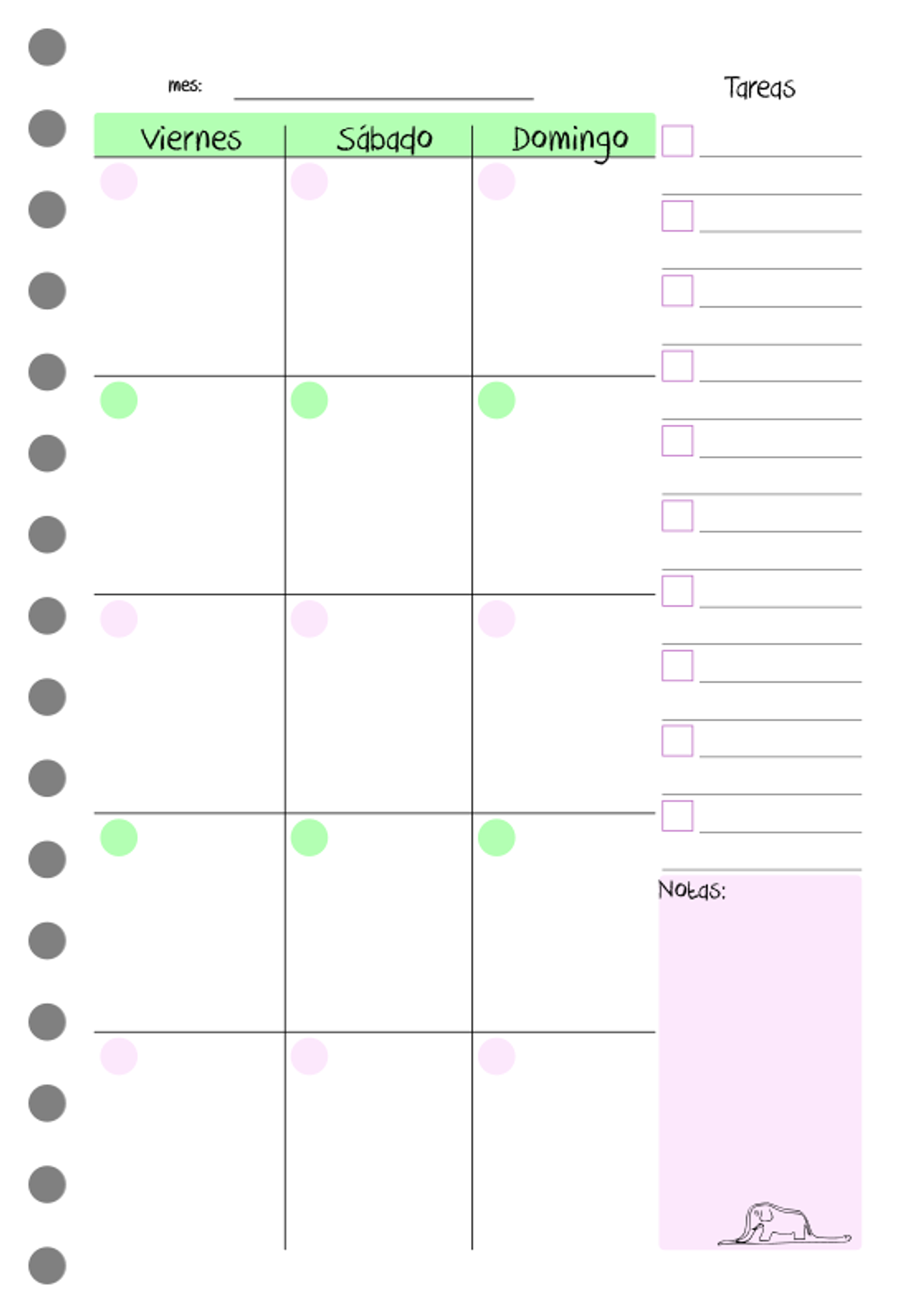 Cuaderno planificador Pop! A5 8