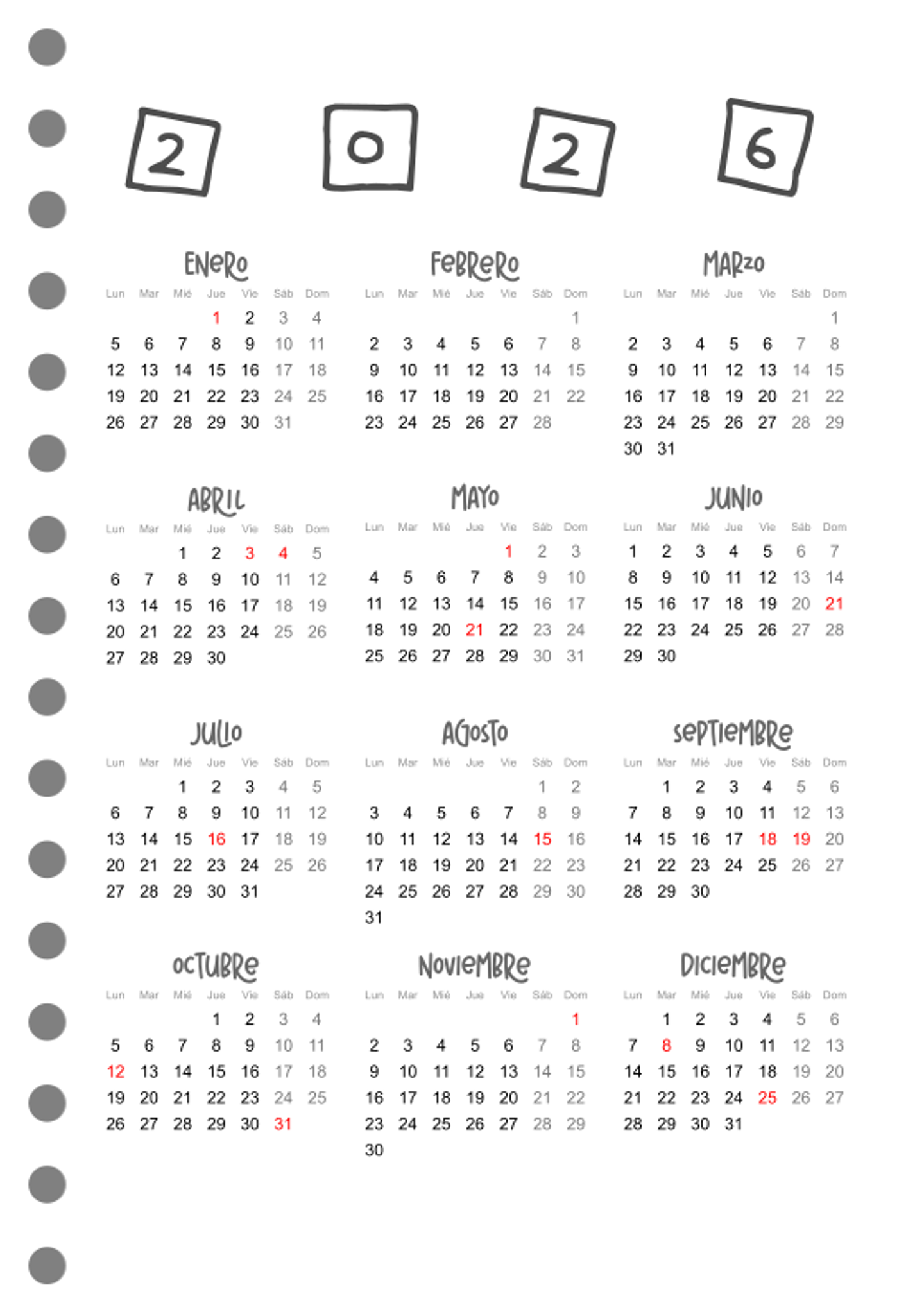 Cuaderno planificador Pop! A5 4