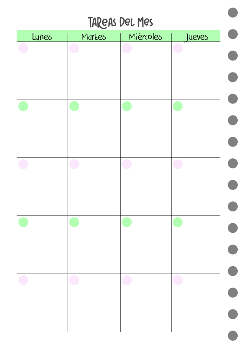 Cuaderno planificador Pop! B5 7