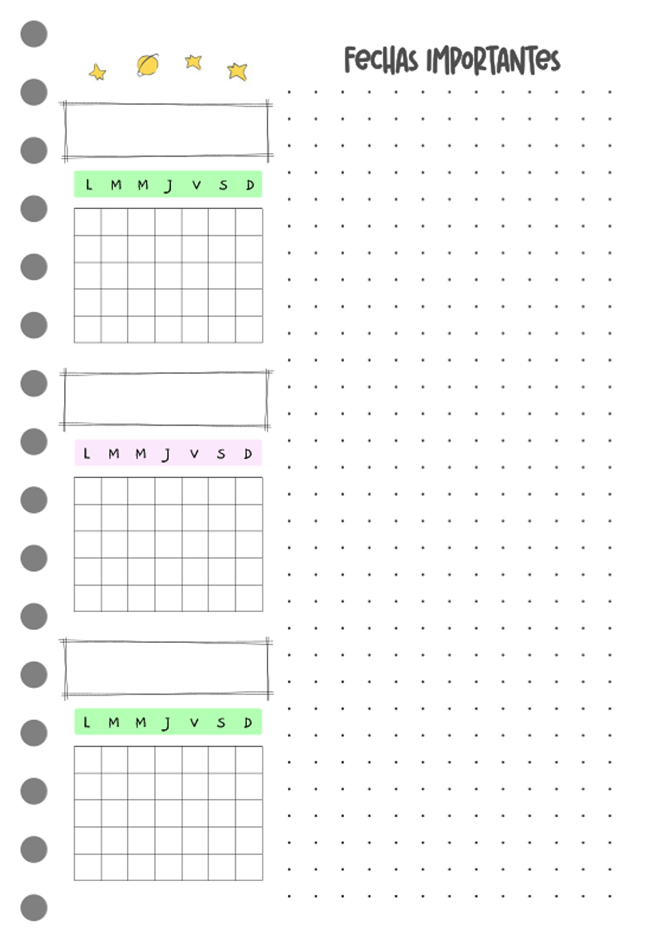 Cuaderno planificador Pop! B5 6