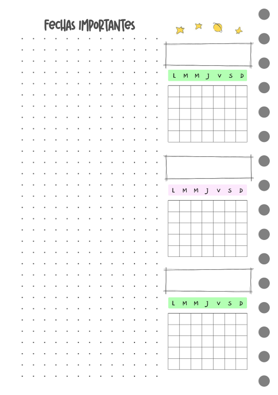 Cuaderno planificador Pop! B5 5