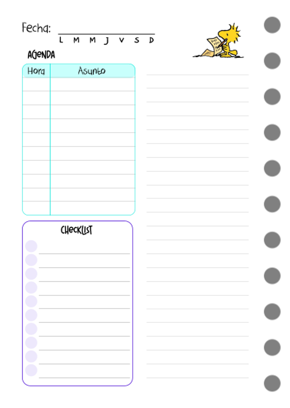 Cuaderno planificador Pop! A6 8