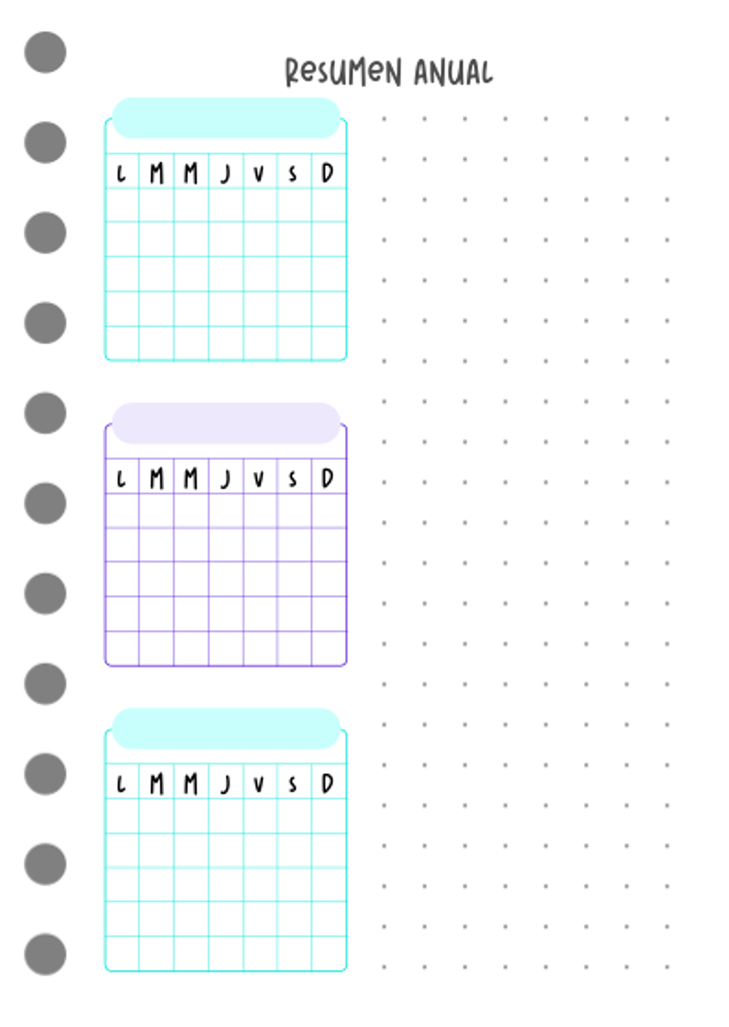 Cuaderno planificador Pop! A6 5