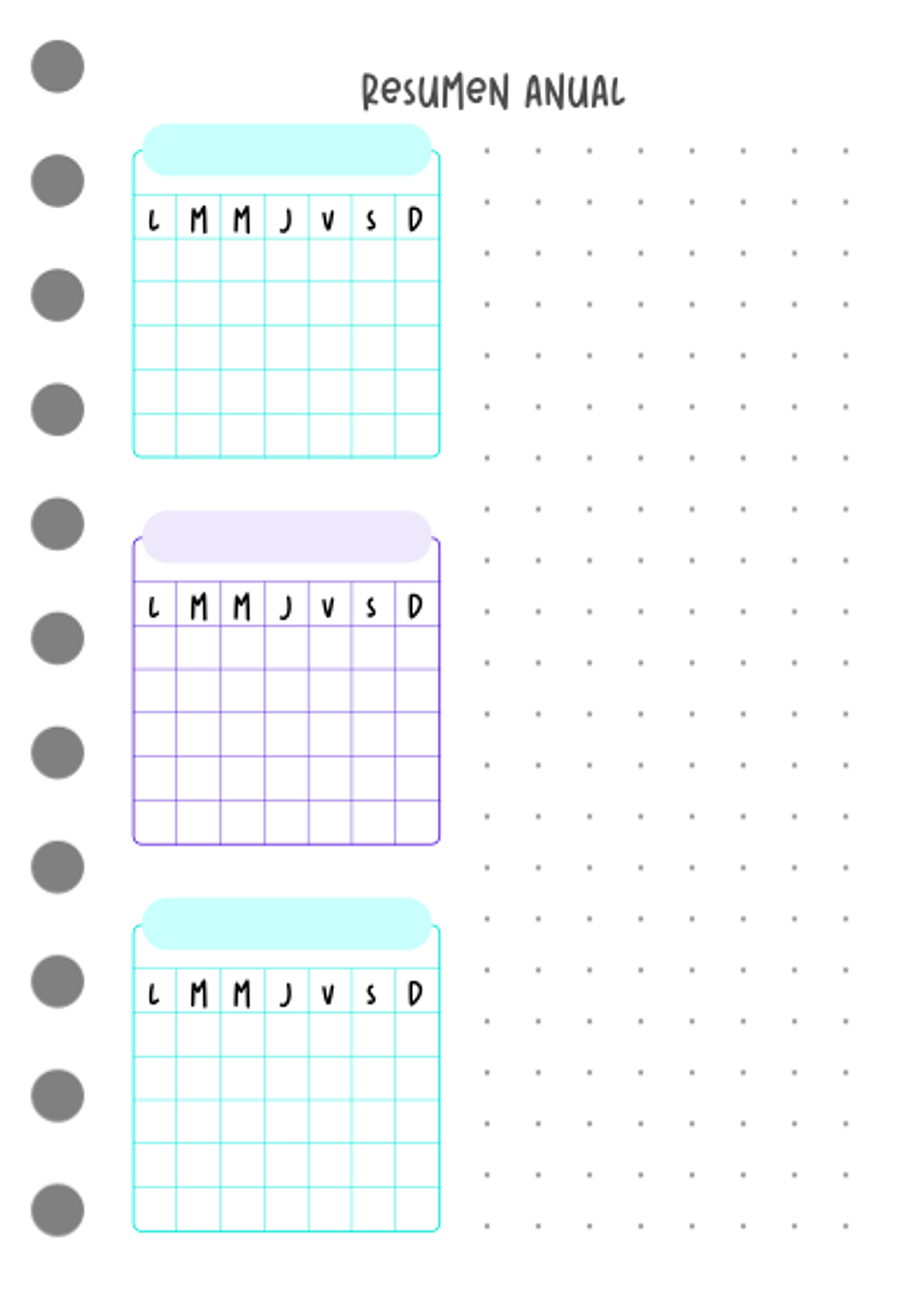 Cuaderno planificador Pop! A6 5