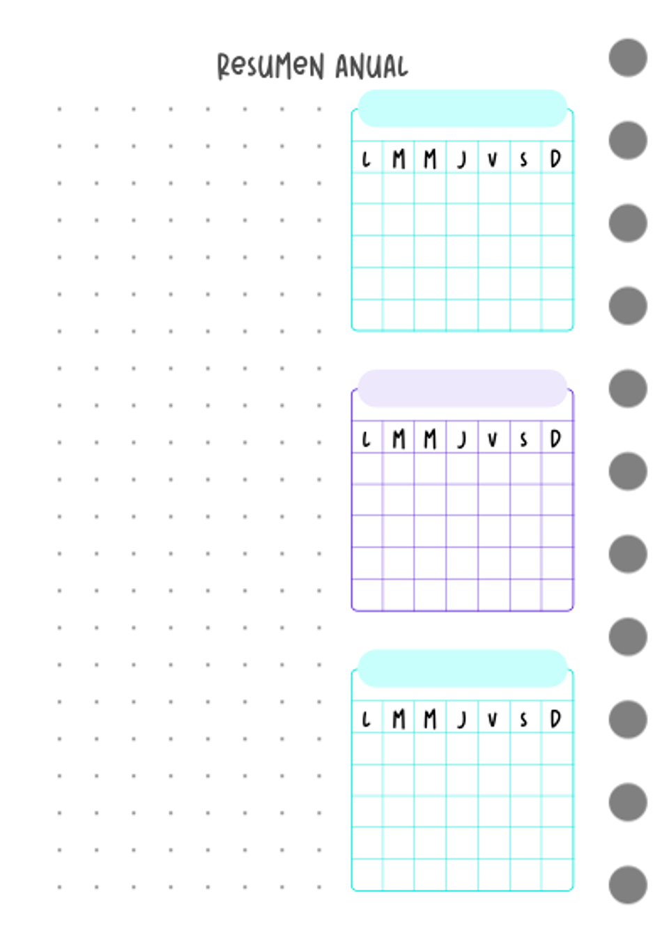 Cuaderno planificador Pop! A6 4