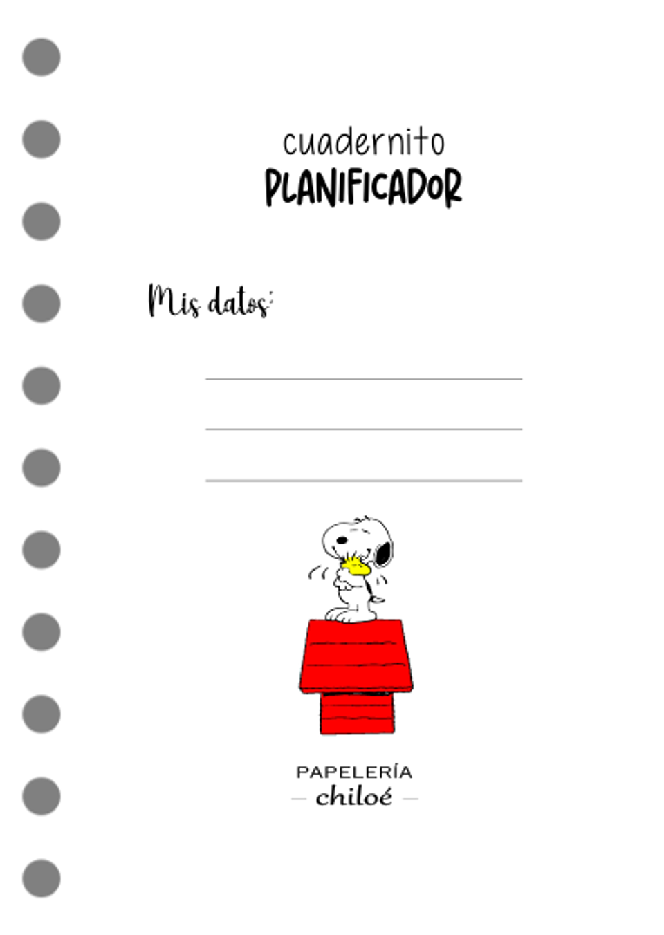 Cuaderno planificador Pop! A6 3