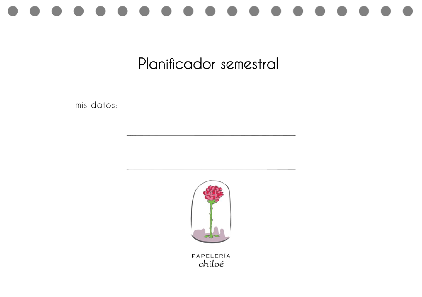 Planificador semestral 5