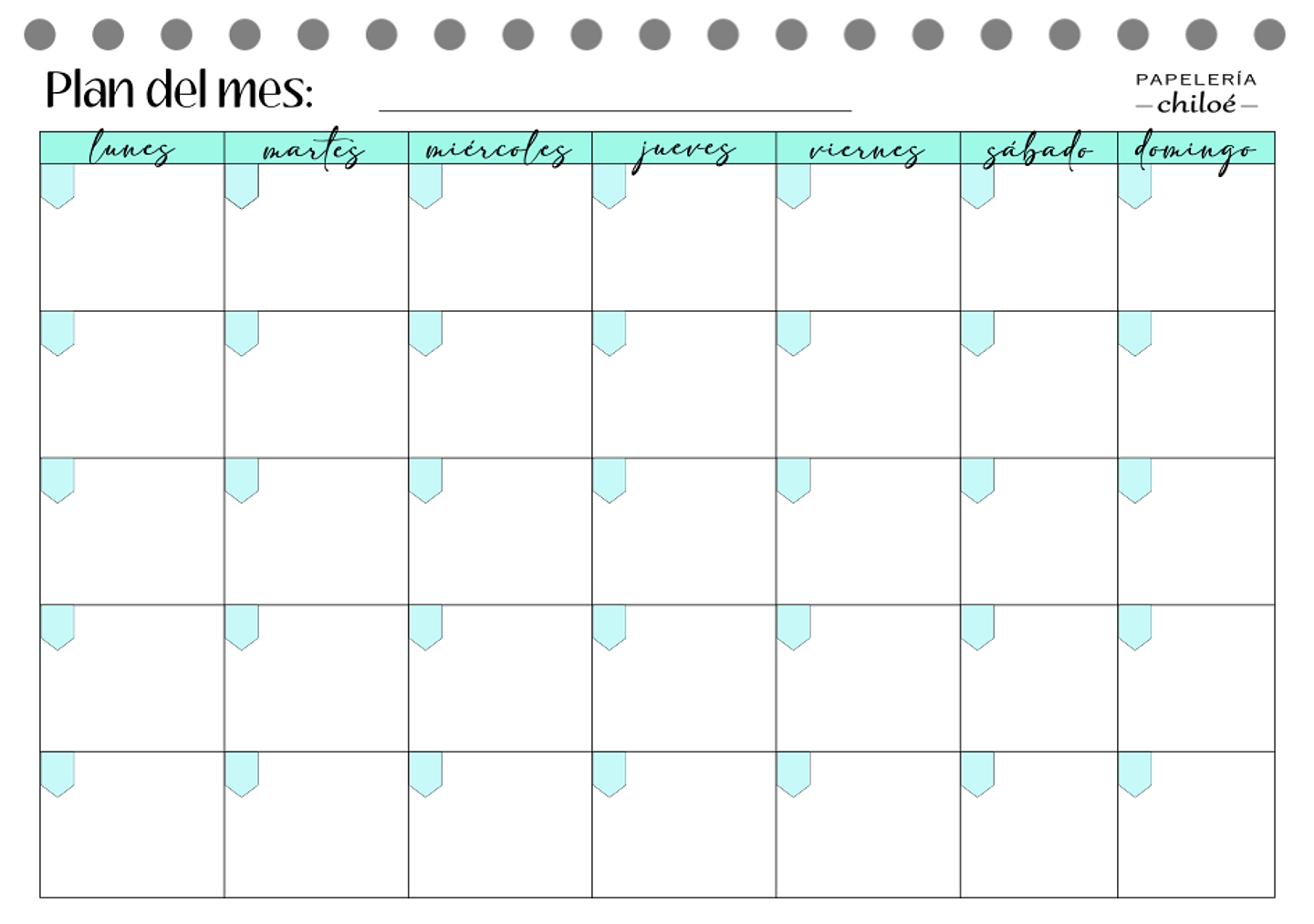 Planificador semestral 7