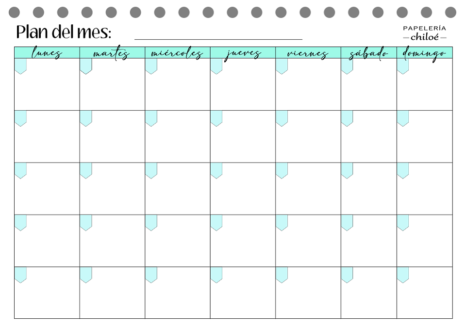 Planificador semestral 7