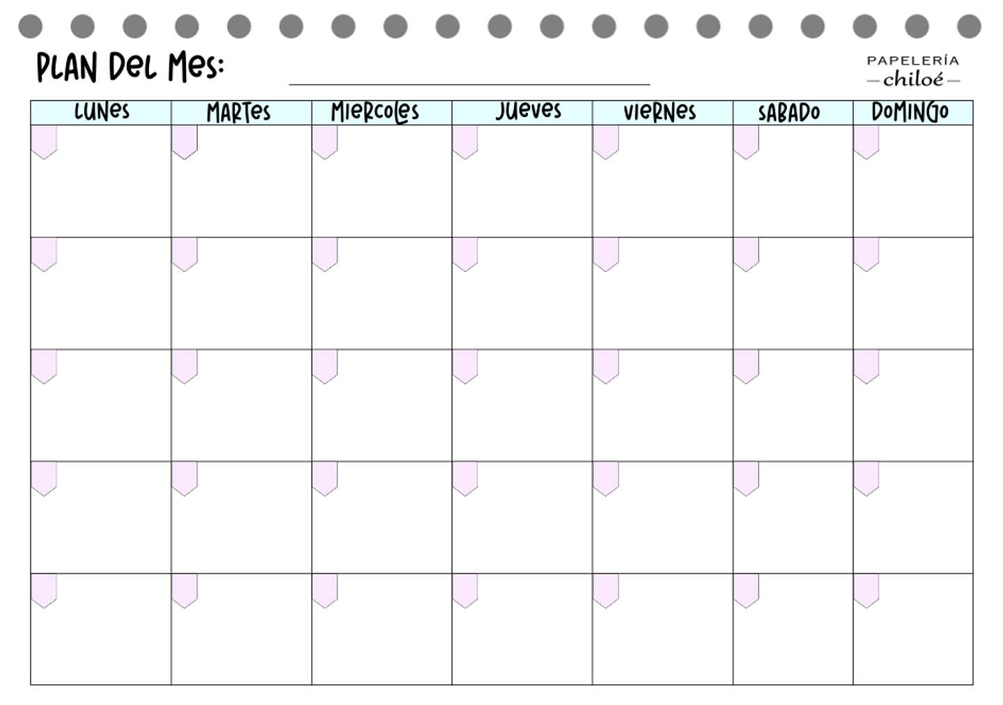 Planificador semestral 9