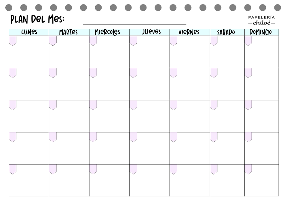 Planificador semestral 9