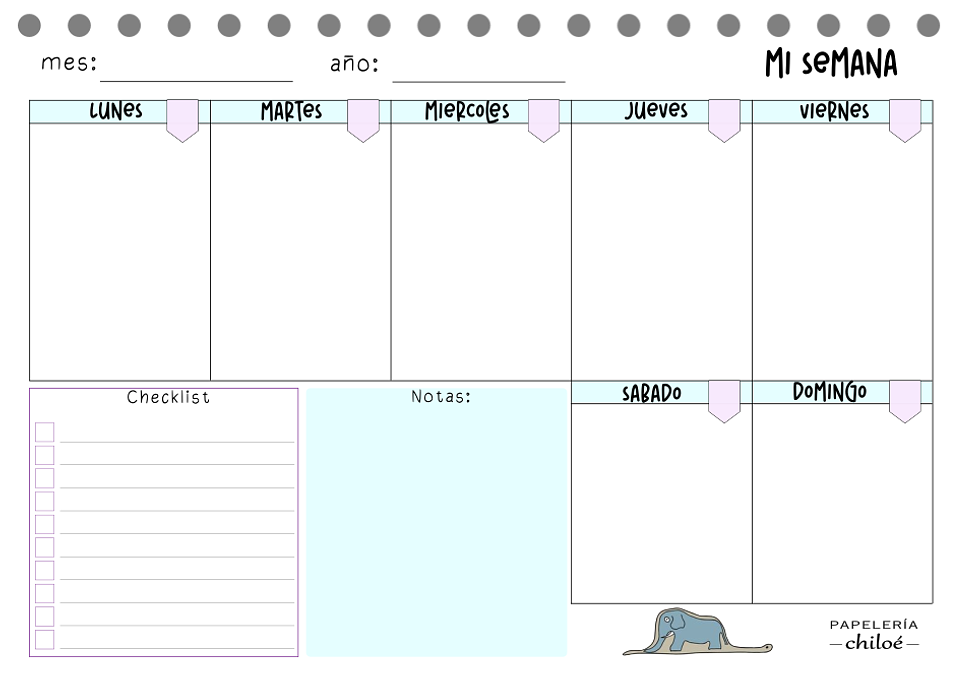 Planificador semestral 10