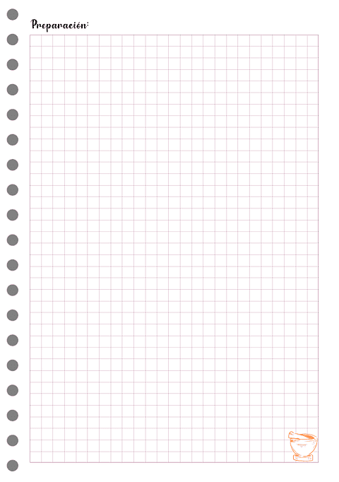 Cuaderno recetario B5