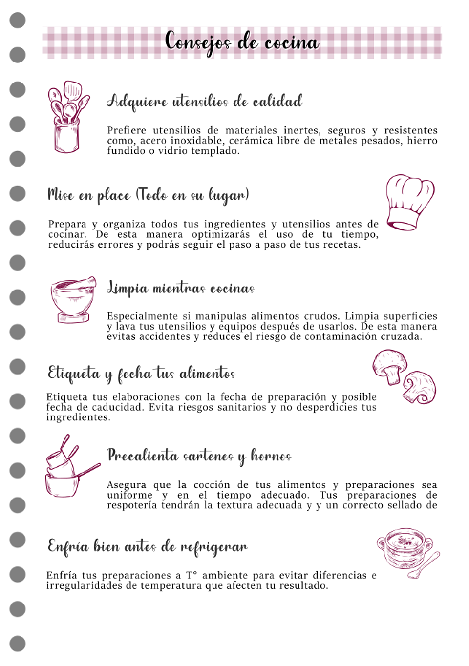 Cuaderno recetario B5 6