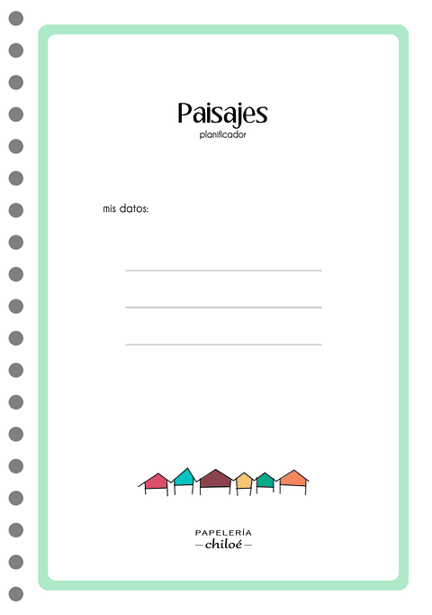 Planificador anual Paisajes B5