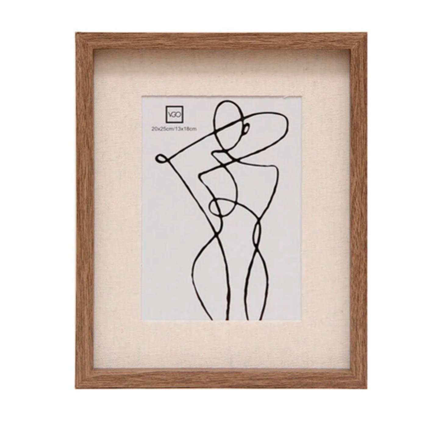 Marco con paspartú de lino 30x40 (20x30) 1