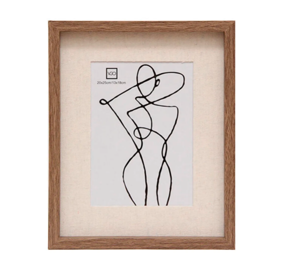 Marco con paspartú de lino 30x40 (20x30) 1