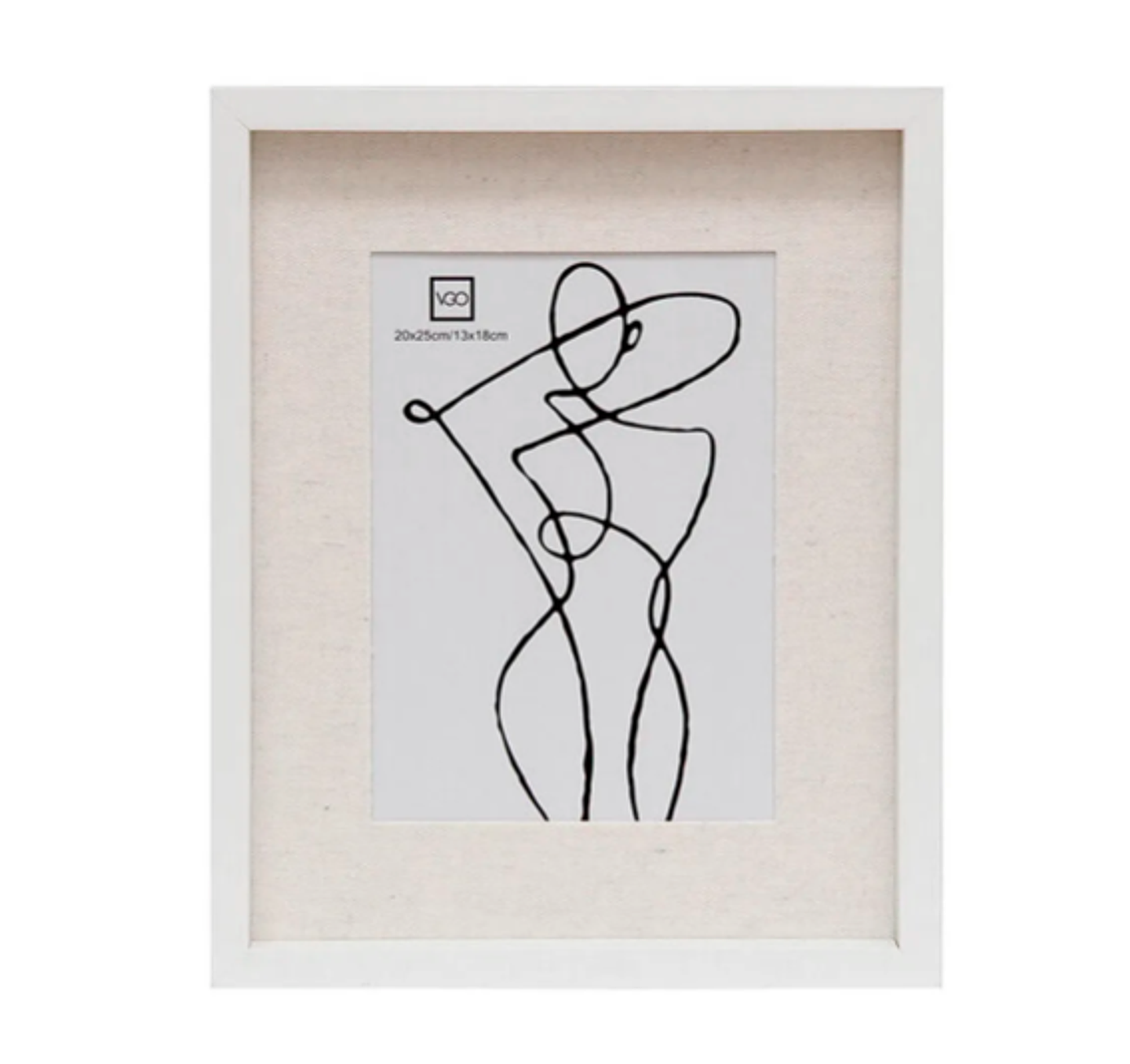 Marco con paspartú de lino 30x40 (20x30) 2