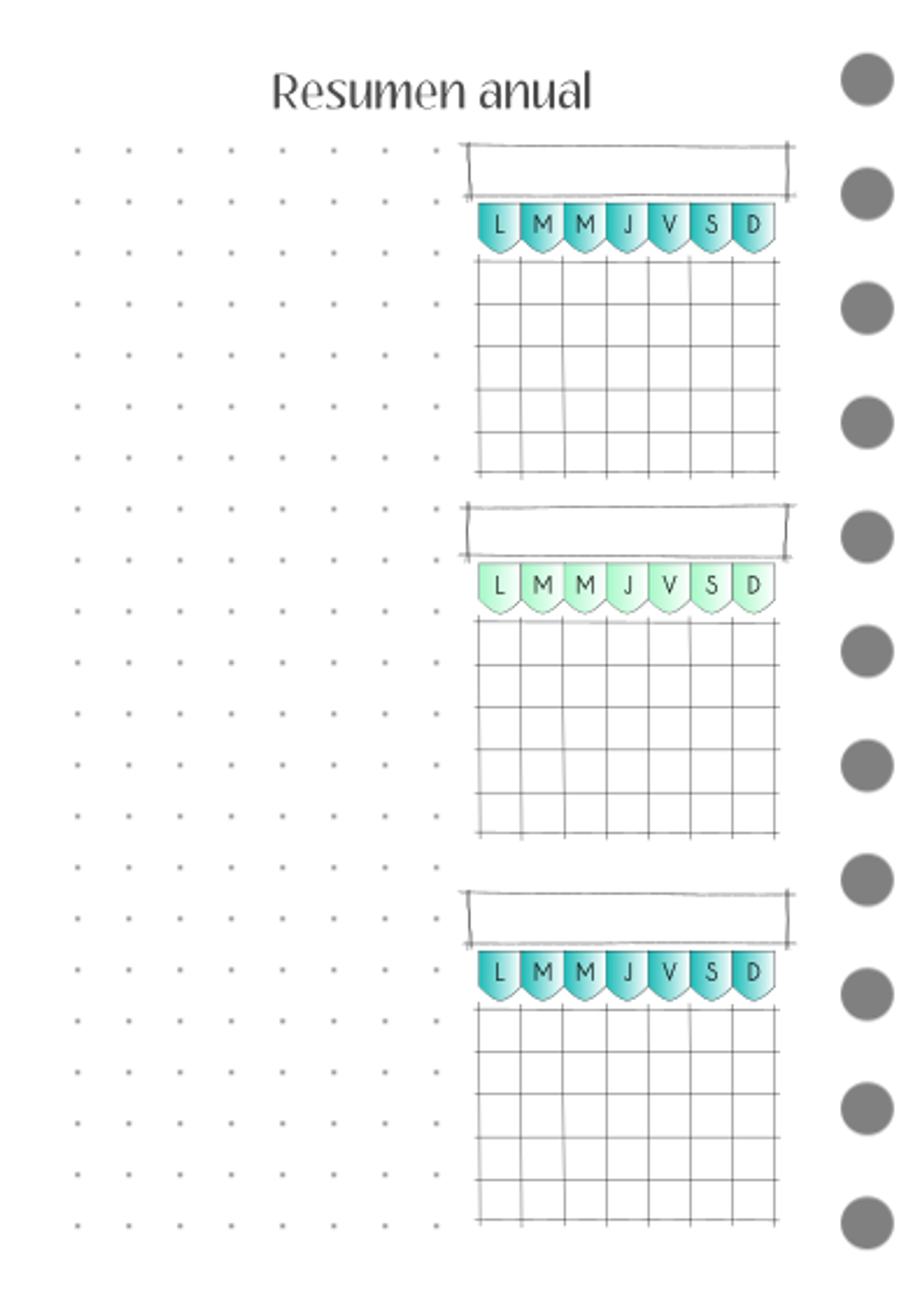 Planificador anual Paisajes A6 2