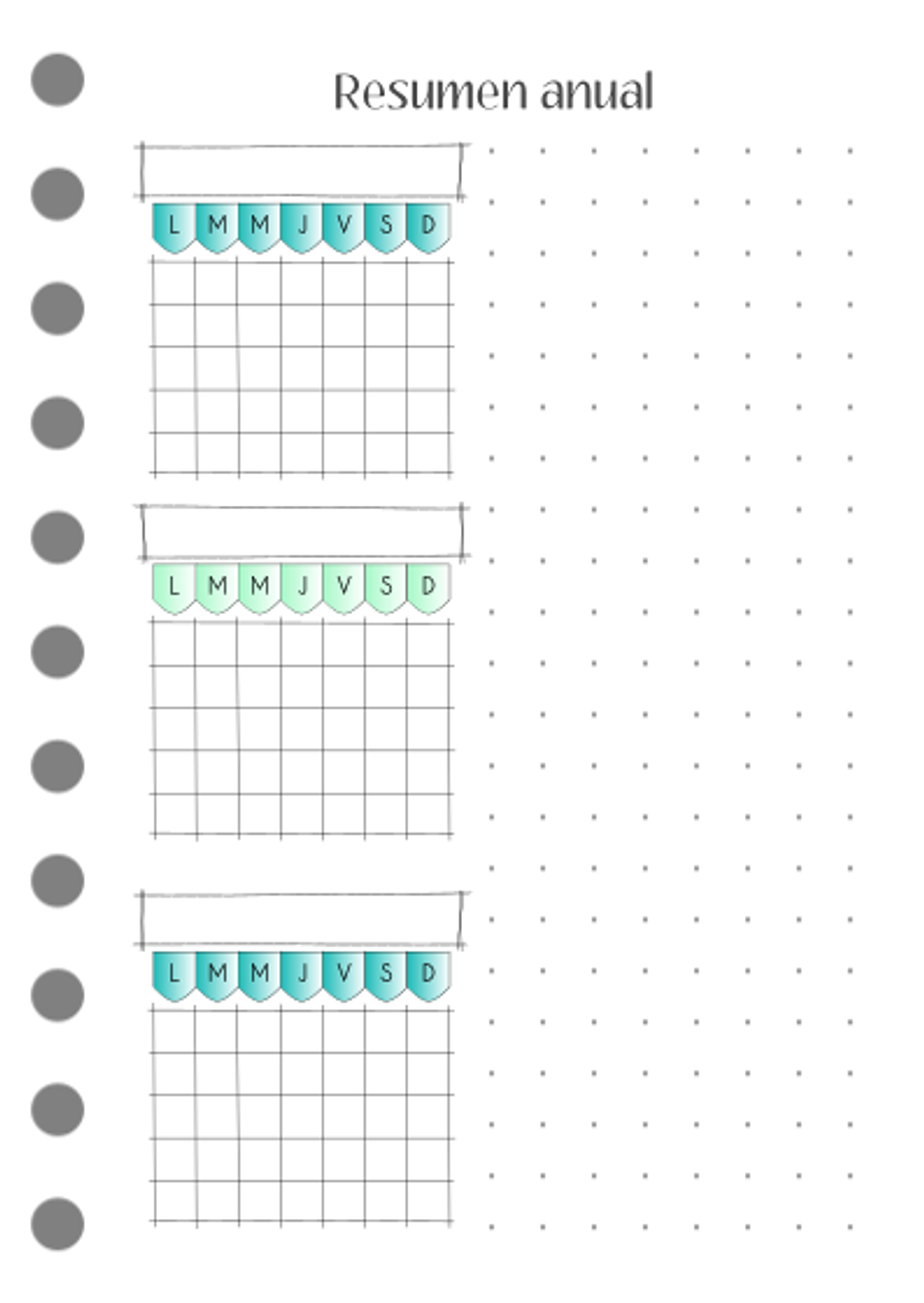 Planificador anual Paisajes A6 3