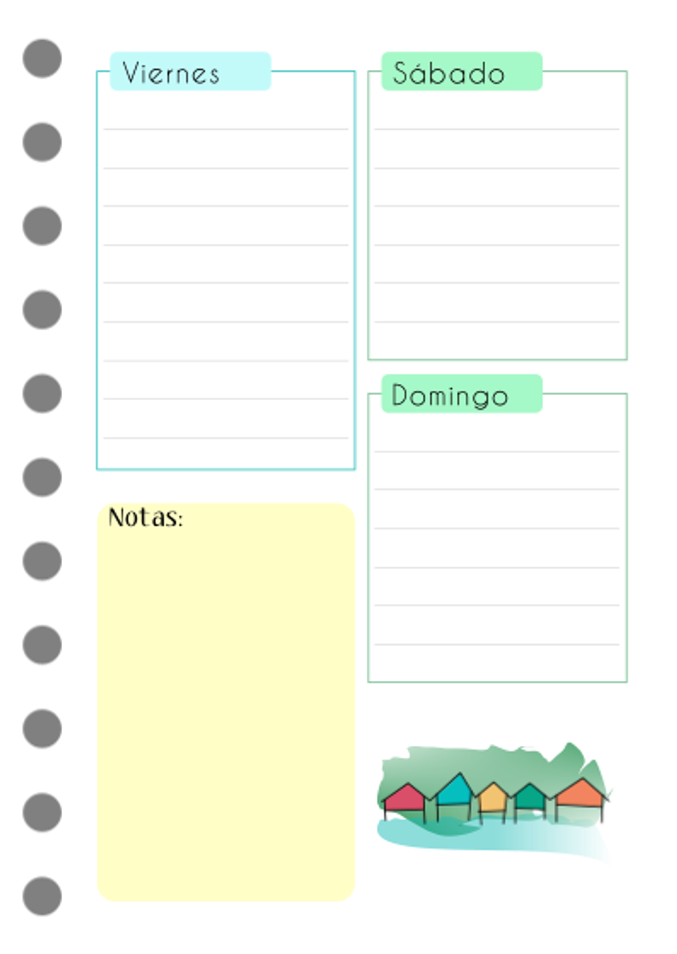 Planificador anual Paisajes A6 7