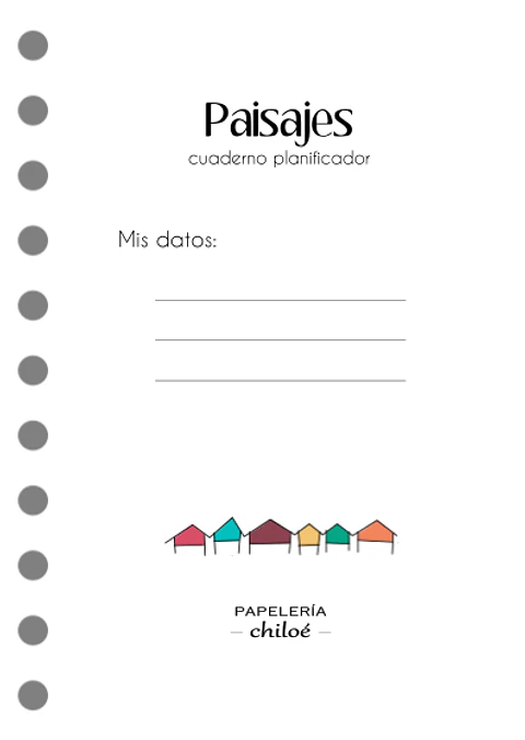 Cuaderno planificador Paisajes A6