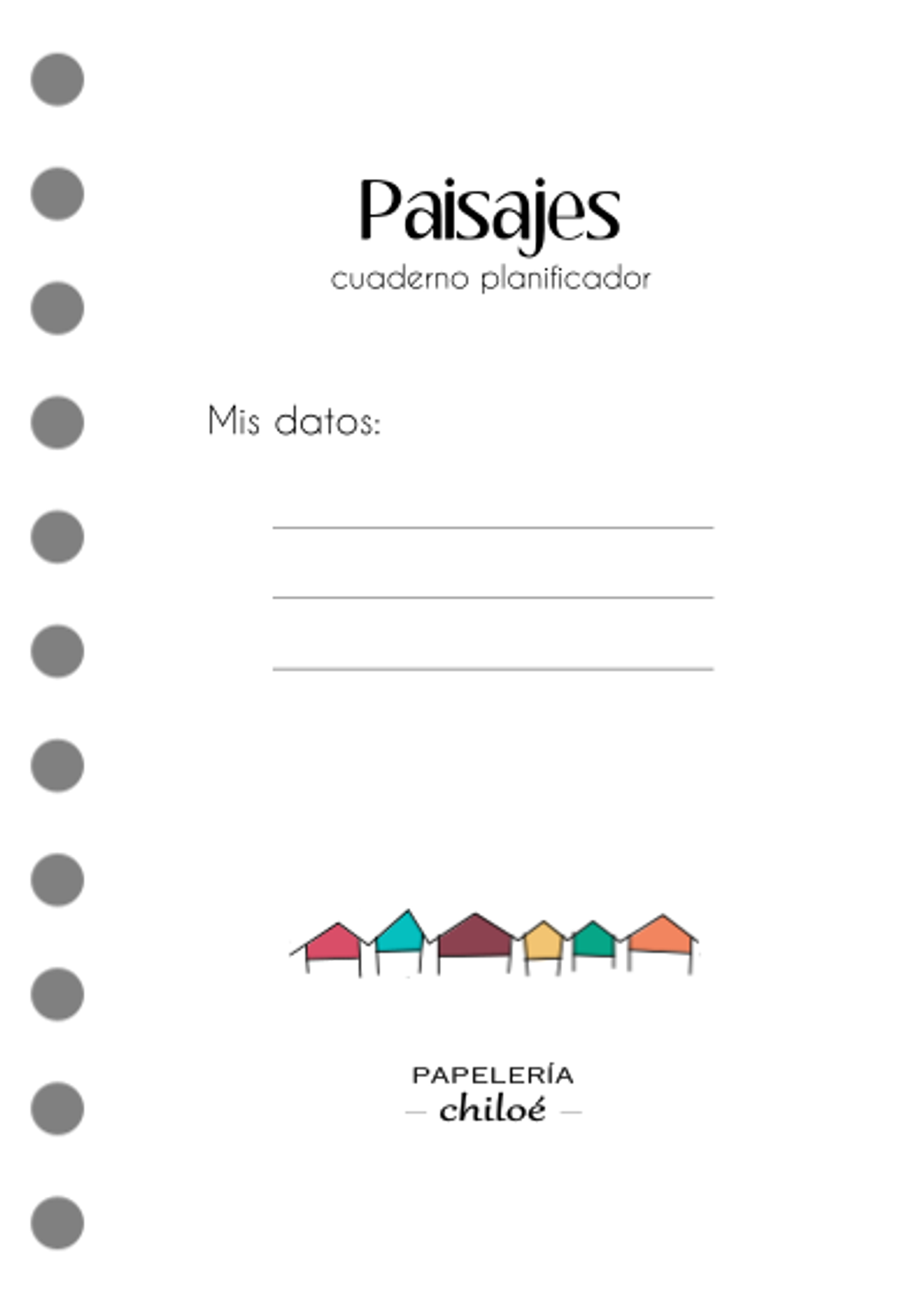 Cuaderno planificador Paisajes A6 2