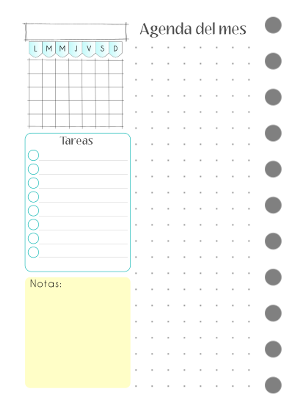 Cuaderno planificador Paisajes A6 5