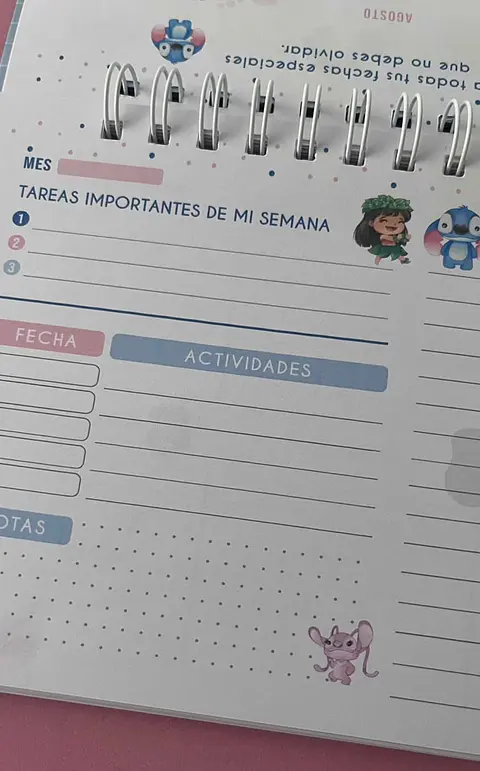 Planificador semanal Stitch