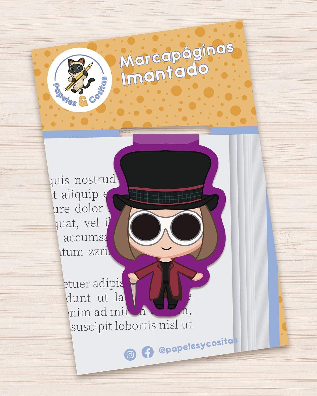 Marcapáginas Willy Wonka 1