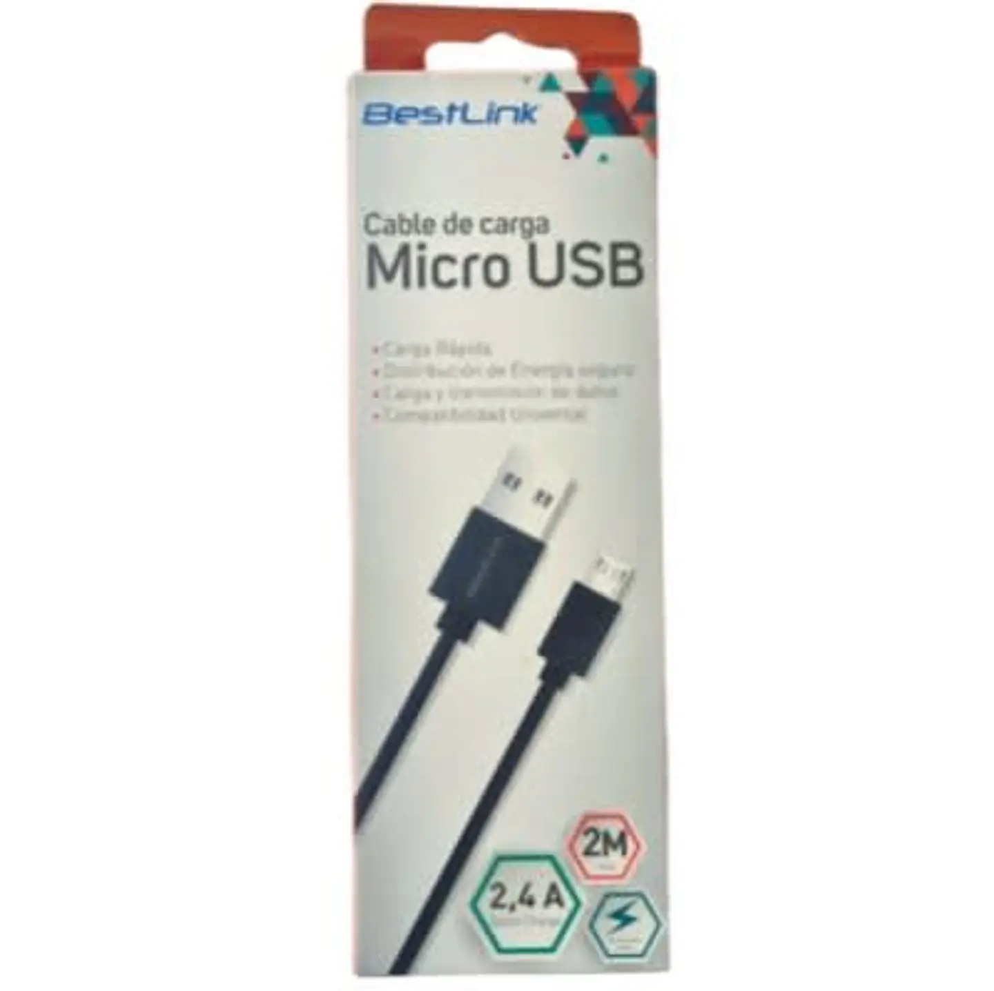 Bestlink Cable Micro USB/USB 2mts. 2.4A BL-CH20400B  1