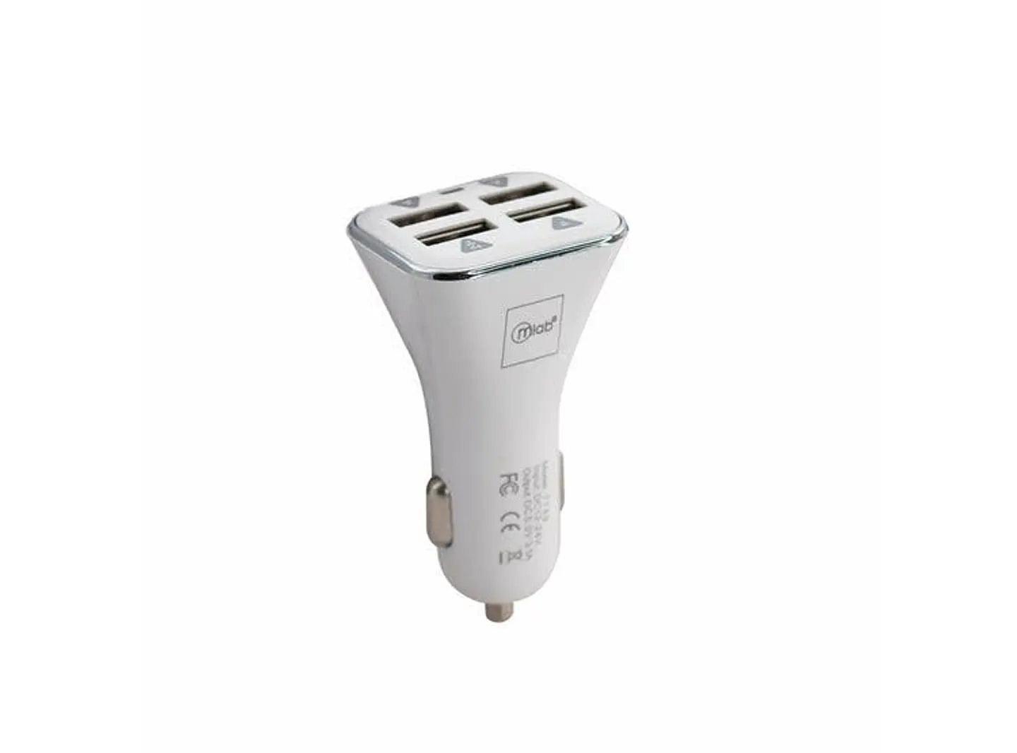 Microlab Adaptador Auto 12V 4USB White 07769  1