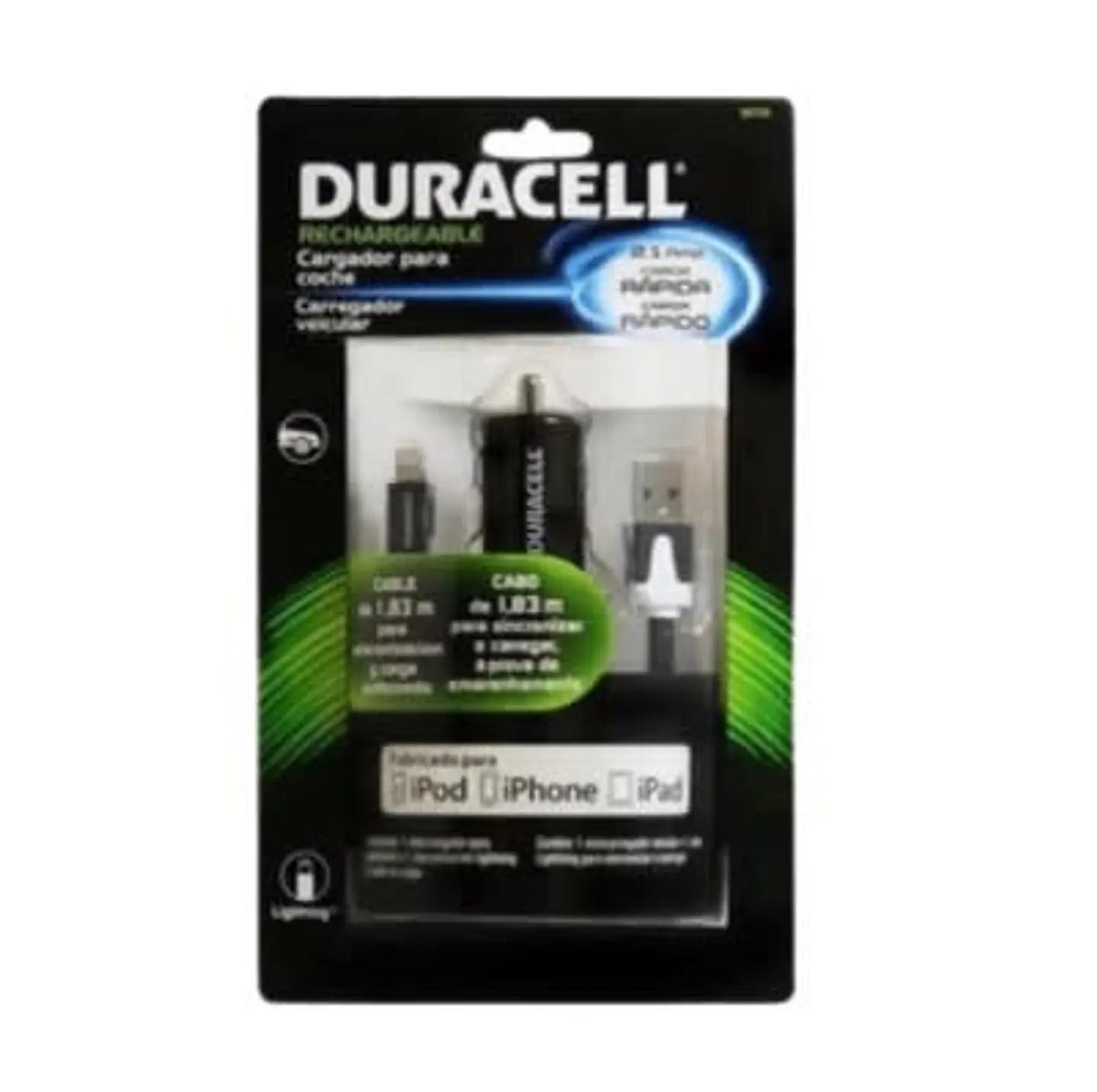 Duracell 12V BZ720 USB Cable Lightning  2
