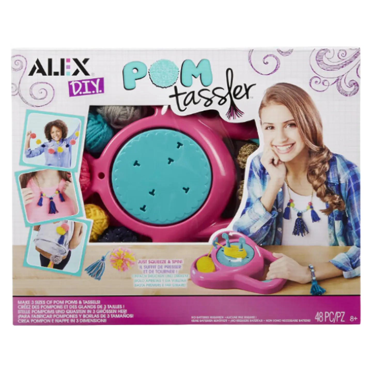 D.I.Y. Pom Tassler Máquina Hacer Pompones  1