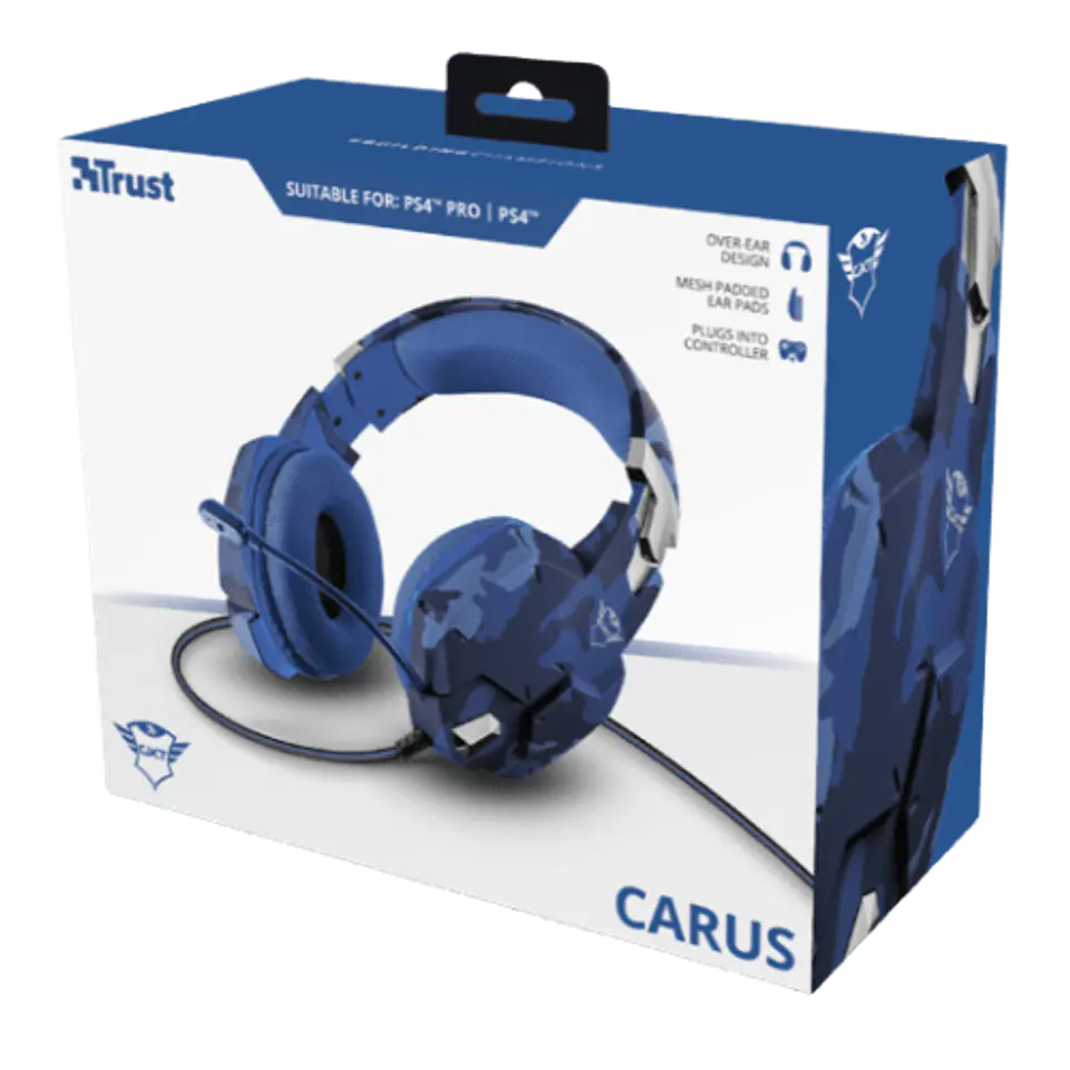 Trust Audífonos Carus PS4 Pro/PS4 Blue GXT-322B   3