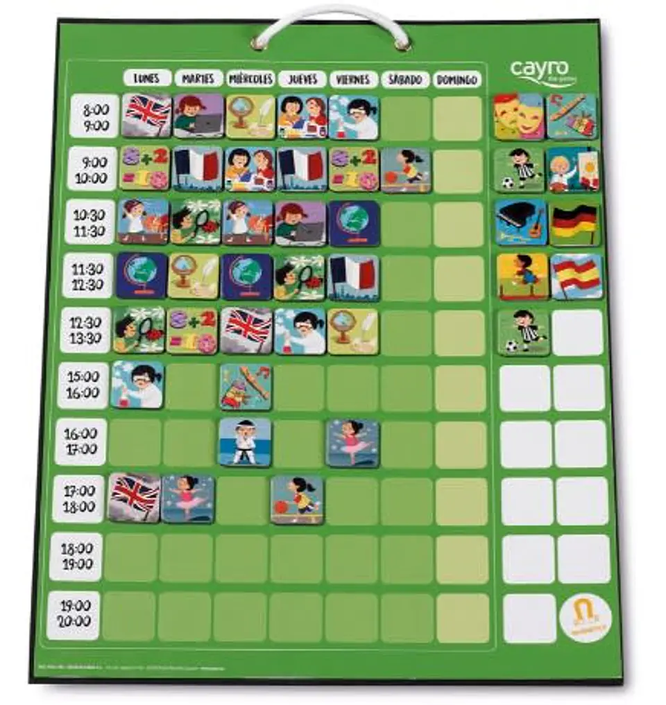 Cayro The Games Horario Escolar Magnético  2