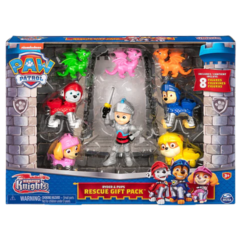 Paw Patrol Rescue Gift Ryder & Pups (8 Figuras) 