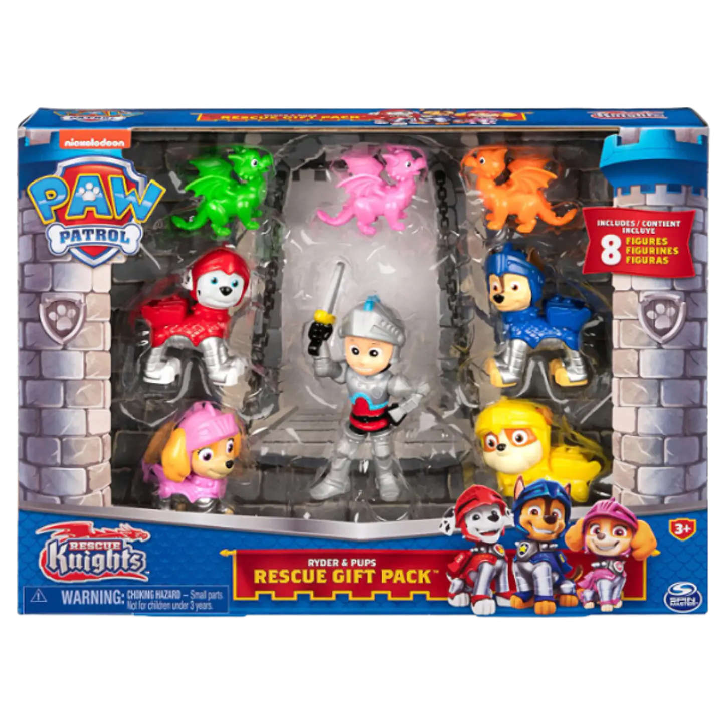 Paw Patrol Rescue Gift Ryder & Pups (8 Figuras)  1
