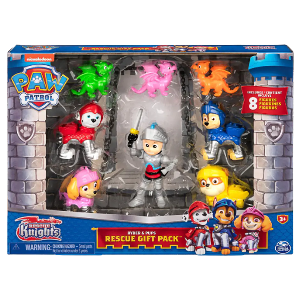 Paw Patrol Rescue Gift Ryder & Pups (8 Figuras)  1
