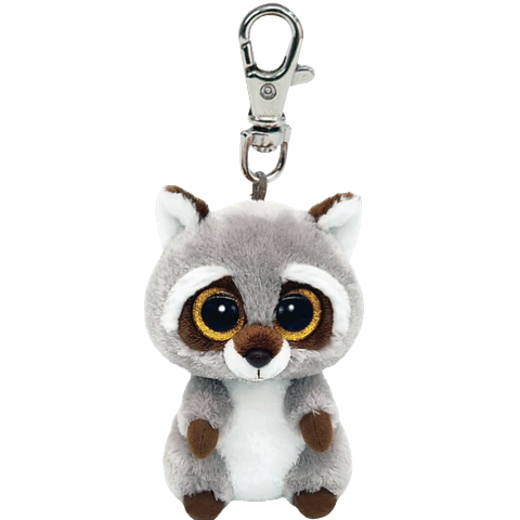Ty Llavero Beanie Boos Oakie Mapache Gris 35252 