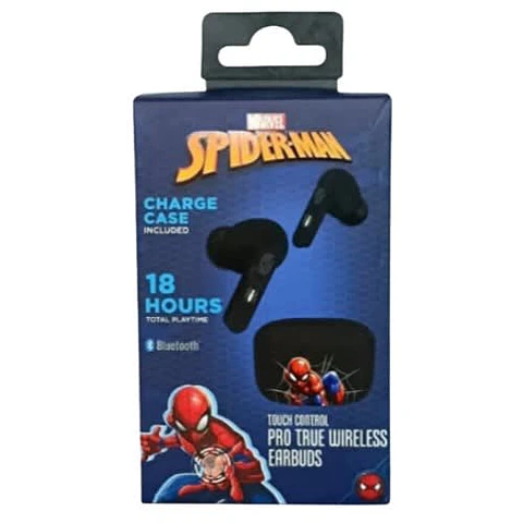 Sakar Marvel Spider-Man Audífonos EarBuds Touch Control  